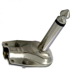 SZC-0048 / 6.3 MM MONO, разъём аудио штекер моно 6.35 мм, на кабель, металлический угловой