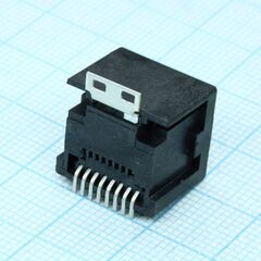 1-338088-3, модульный разъем, cat3, rj45, гнездо, 8 контакт(-ов), 8 вывод(-ов), 1 порт(-ов)