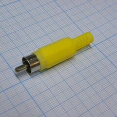 RCA 4004 Y(4005), rca штекер кабельный, разъем типа "тюльпан"