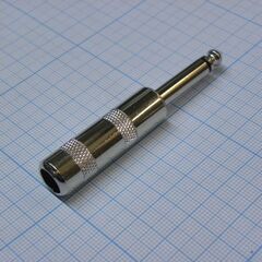 TS 6.3 (jack) 2306 металл, разъем моно аудиоштекер 6.3 мм