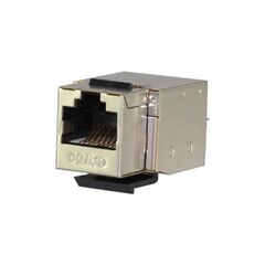 HYC-K18F112, розетка keystone 8p8c (rj-45) cat.5e, черная (tool free)