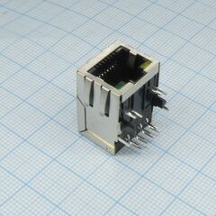 J00-0065NL, модульный разъем, cat5/cat6, rj45, гнездо, 8 контакт(-ов), 12 вывод(-ов)
