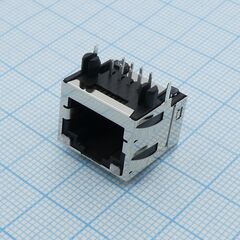 438600010, модульный разъем, cat5, rj45, гнездо, 8 контакт(-ов), 8 вывод(-ов), 1 порт(-ов)