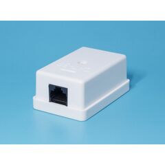 TJC-5U-W, розетка rj-45 кат. 5е, универсальная, белая