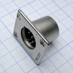 CANNON 29 5M, аудио разъём xlr - вилка приборная, 5 контактов, цвет - серебристый