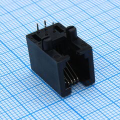 L-KLS12-135-4P4C-1-01, разъем rj-11 (гнездо) 4 конт. угловой на плату