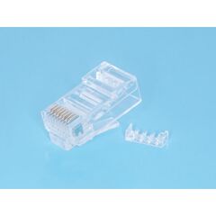 TP6-8P8C-S2, вилка rj-45 кат.6 со вставкой, универсальная