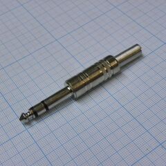 TRS 6.3 (jack) 2406 металл, разъем стерео аудиоштекер 6.3 мм