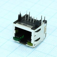 2-406549-1, модульный разъем, cat5, rj45, серия mrj21, гнездо, 8 контакт(-ов), 8 вывод(-ов), 1 порт(-ов)