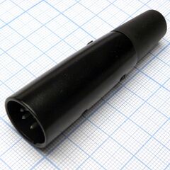 CANNON 50 5M, аудио разъём xlr - вилка кабельная, 5 контактов, цвет - чёрный