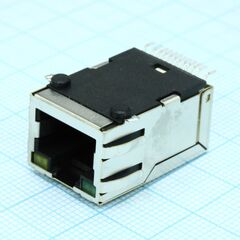 J3011G21DNLT, модульный разъем, гнездо, 12 контакт(-ов), 12 вывод(-ов), 1 порт(-ов) лента на катушке