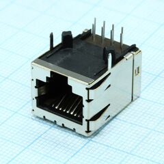 5406296-1, модульный разъем, cat5e, rj45, гнездо, 8 контакт(-ов), 8 вывод(-ов), 1 порт(-ов)
