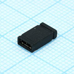 DS1027-2BB20-N-016, джампер (перемычка), закрытый, черный, высота 8.5mm