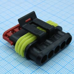 CKK7051-1.5-21B, корпус разъема, серия 1.5, розетка, 5 контактов, шаг-6мм operating voltage 24v