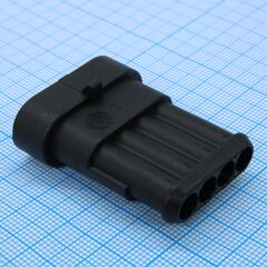 L-KLS13-CA043-1.5-04-MH-B, корпус разъема 2 контакта шаг 6мм вилка