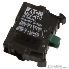 M22-K10, контактная группа, no, 6a/230вac, 3a/24вdc, 22мм, серия m22
