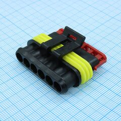 CKK7061-1.5-21, корпус разъема, серия 1.5, розетка, 6 контактов, шаг-6мм operating voltage 24v