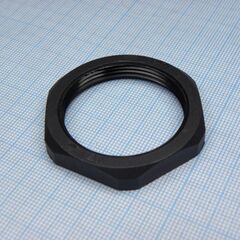 DLM-PG29P (black), гайка для крепления кабель ввода на панель