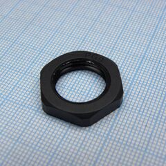 DLM-PG9P (black), гайка для крепления кабель ввода на панель