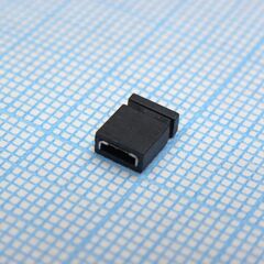 DS1027-2BBN1, джампер (перемычка), закрытый, черный, высота 8.5mm
