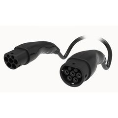 MEAC-T-032A-V1P1-03-5.0M-30A(H), зарядный кабель для электромобиля type2 - розетка type 2 питание 3 фазы, ток 32а, шнур 5м