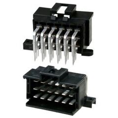 9-966140-1, прямоугольный разъем питания, 18 контакт(-ов), серия junior power timer, монтаж на печатную плату