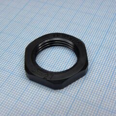 DLM-M20P (black), гайка для крепления кабель ввода на панель