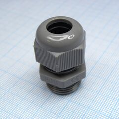 DDL-PG11P-1 (grey), кабель ввод, крепление на панель, гайка для крепления на панель приобретается отдельно