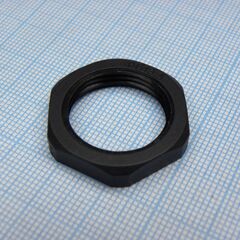 DLM-PG13.5P (black), гайка для крепления кабель ввода на панель
