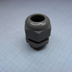 DDL-PG16P-1 (grey), кабель ввод, крепление на панель, гайка для крепления на панель приобретается отдельно