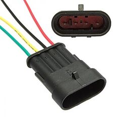 DJ7041-1.5-11 (18AWG 200MM), разъем авт. соединитель dj7041-1.5-11 (18awg 200 мм), 12/ 24 (dc) в