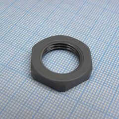 DLM-PG9P-1 (grey), гайка для крепления кабель ввода на панель