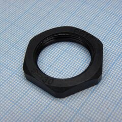 DLM-PG16P (black), гайка для крепления кабель ввода на панель