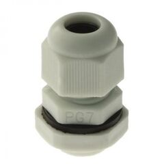 PG 7 (IP 54) серый, кабельный ввод pg 7 (ip 54) серый, полиамид