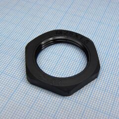DLM-M25P (black), гайка для крепления кабель ввода на панель