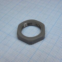 DLM-PG11P-1 (grey), гайка для крепления кабель ввода на панель