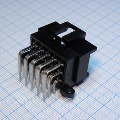 9-966140-2, прямоугольный разъем питания, 15 контакт(-ов), серия junior power timer, монтаж на печатную плату
