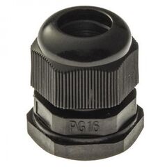 PG16 (IP 54) черный, кабельный ввод pg16 (ip 54) черный, полиамид