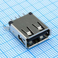 DS1095-10-BNB0, разъем usb 2.0 type a (розетка) на плату (tнt)