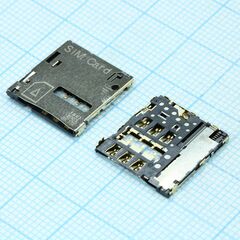 2174803-2, гнездо для micro sim 6pin smd монтаж