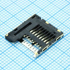 DS1139-05-08SS4BSR, держатель карты micro sd нажатие высота 1.85мм для поверхностного монтажа