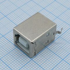 DS1099-01-BN0, разъем usb тип b, розетка для верт монтажа
