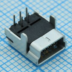 548190519, разъем mini usb тип b, usb 2.0, розетка, 5 вывод(-ов), монтаж в сквозное отверстие
