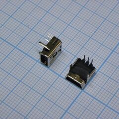 miniUSB MSB-SR-5B, miniusb, розетка угловая