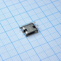 USB3.1 TYPE-C 16PF-020, разъём usb type-c - розетка в плату (в разрез)