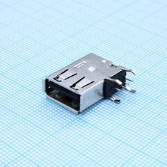 482040001, разъем usb, тип a, usb 2.0, розетка угловая, 4 контакта лоток