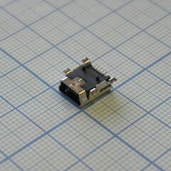 miniUSB A B-03 на плату, разъем mini usb тип в, розетка на плату smd, 5 контактов