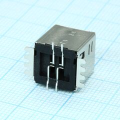 1734517-1, разъем usb, тип b, usb 2.0, розетка, 4 контакта, smd