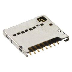 1040310811, держатель карты памяти, 104031 series, micro sd, 8 контакт(-ов), фосфористая бронза