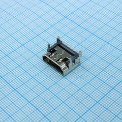 DS1114-BN0XR, разъем hdmi розетка угловая на плату, 19 контактов, smd